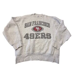 Vintage San Francisco 49ers Official Fan Sportswear Gray Sweatshirt Mens Medium